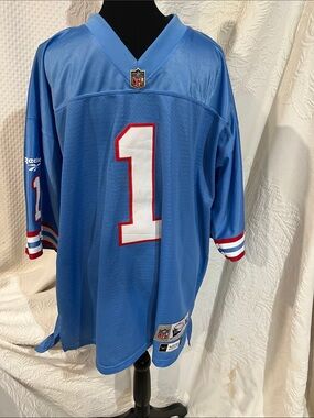 Reebok Throwback Warren‎ Moon Houston Oilers jersey, size XL